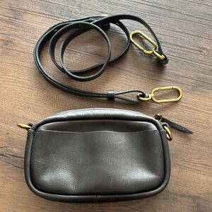 The Leather Carabiner Mini Crossbody Bag